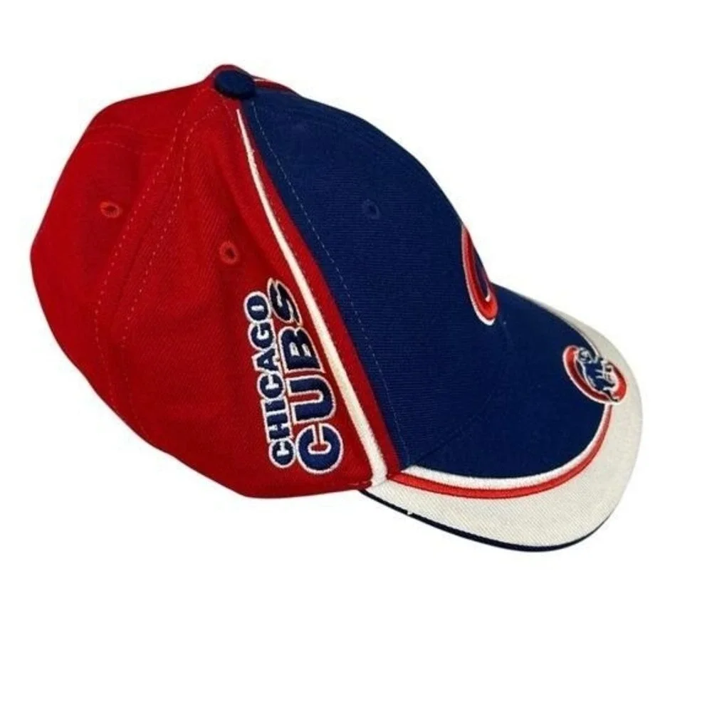 VTG Y2K CHICAGO‎ CUBS Strapback Hat Twins Enterprise MLB Genuine Merch OS